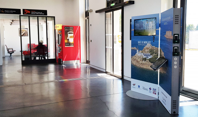 Dispositif d'informations Aviso en gare multimodale de Morlaix