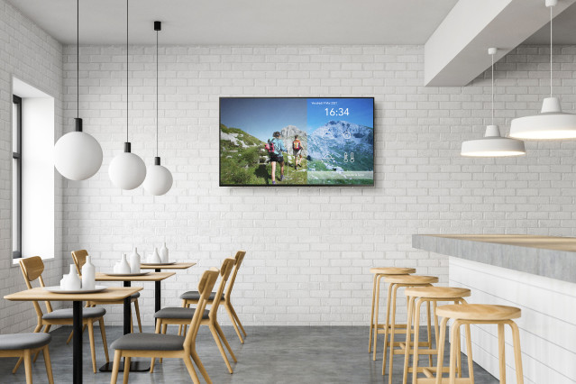 Ecran d'affichage dynamique restaurant d'entreprise