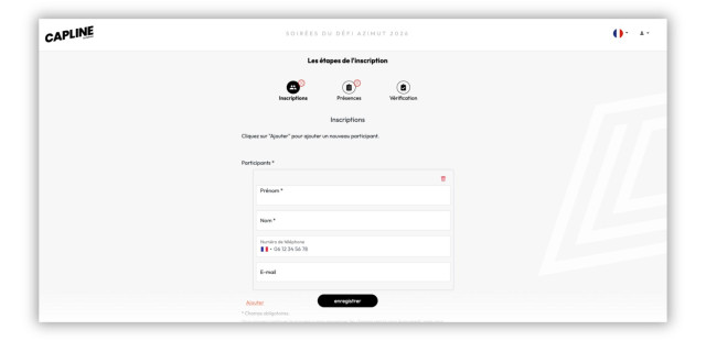 Inscription Capline
