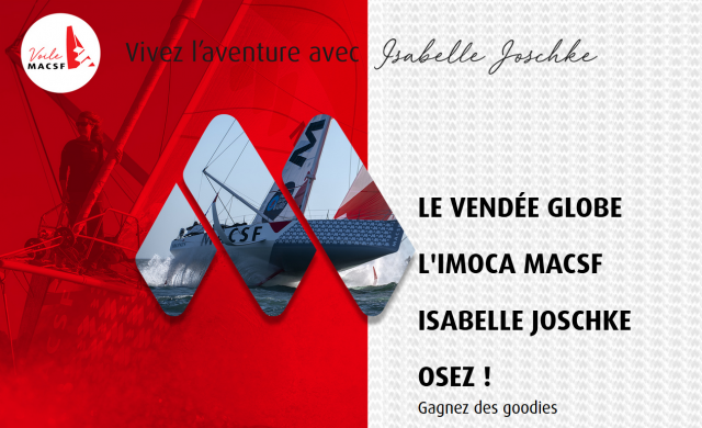 Une table tactile pour suivre le Vendée Globe d'Isabelle Joschke sur MACSF