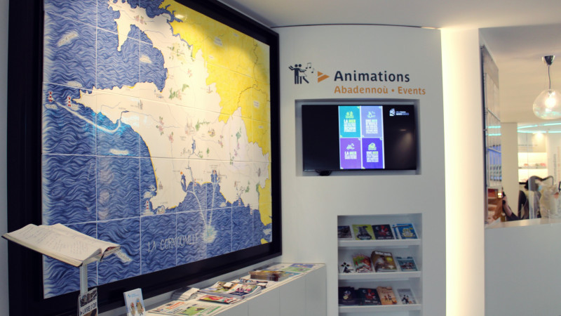 Ecran numérique Office de tourisme de Quimper