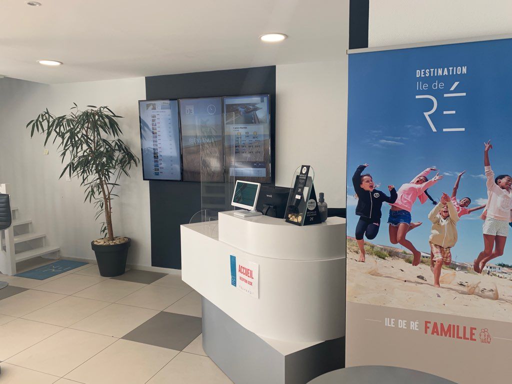 Écrans d'information billetterie Destination Ile de Ré