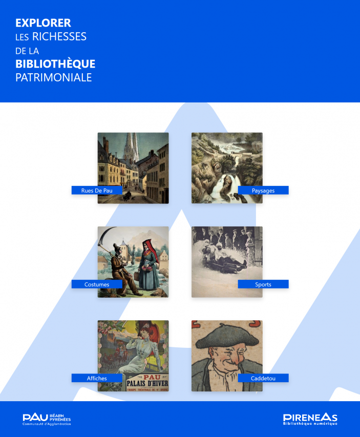 Totem interactif de la bibliothèque patrimoniale de Pau